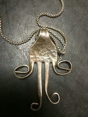 Detail Octopus Fork Necklace Nomer 7