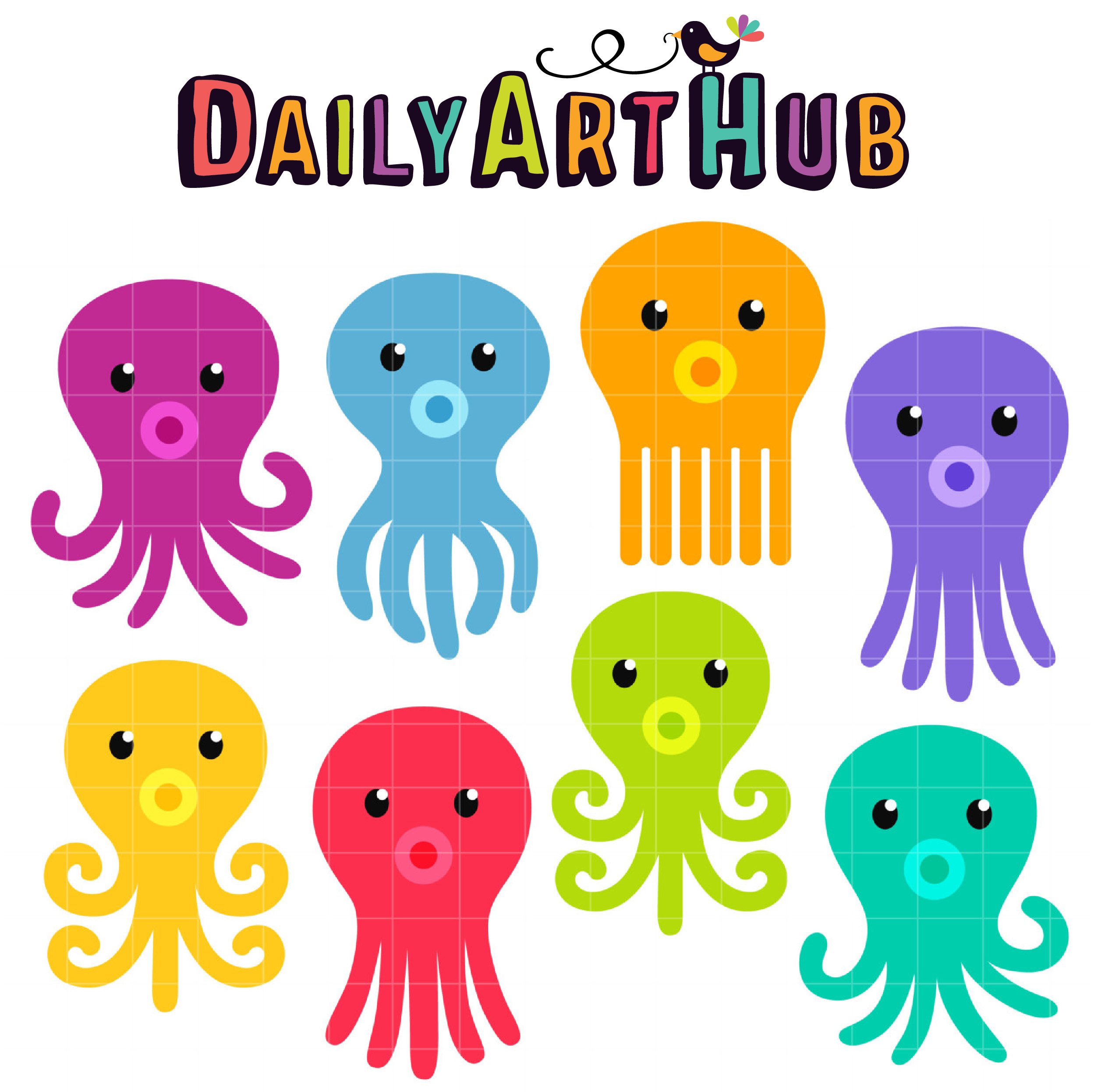 Detail Octopus Images Clip Art Nomer 16