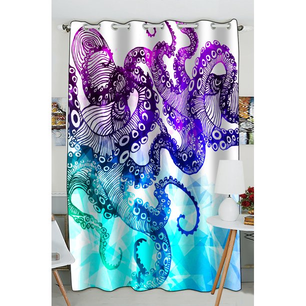 Octopus Window Curtains - KibrisPDR