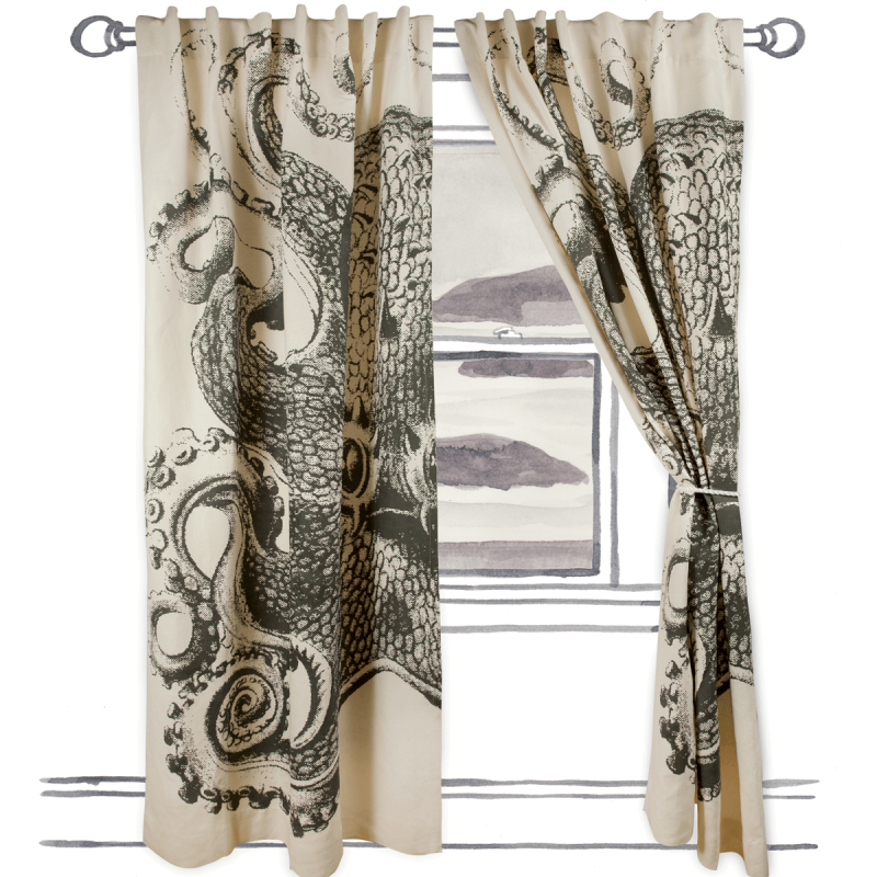 Detail Octopus Window Curtains Nomer 15