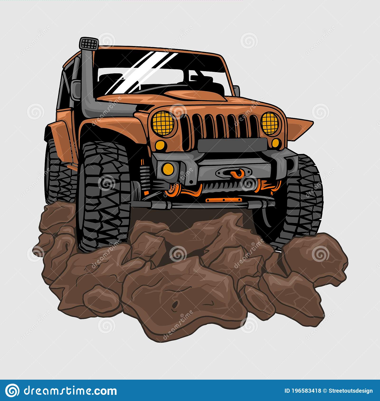 Detail Off Road Jeep Vector Nomer 19