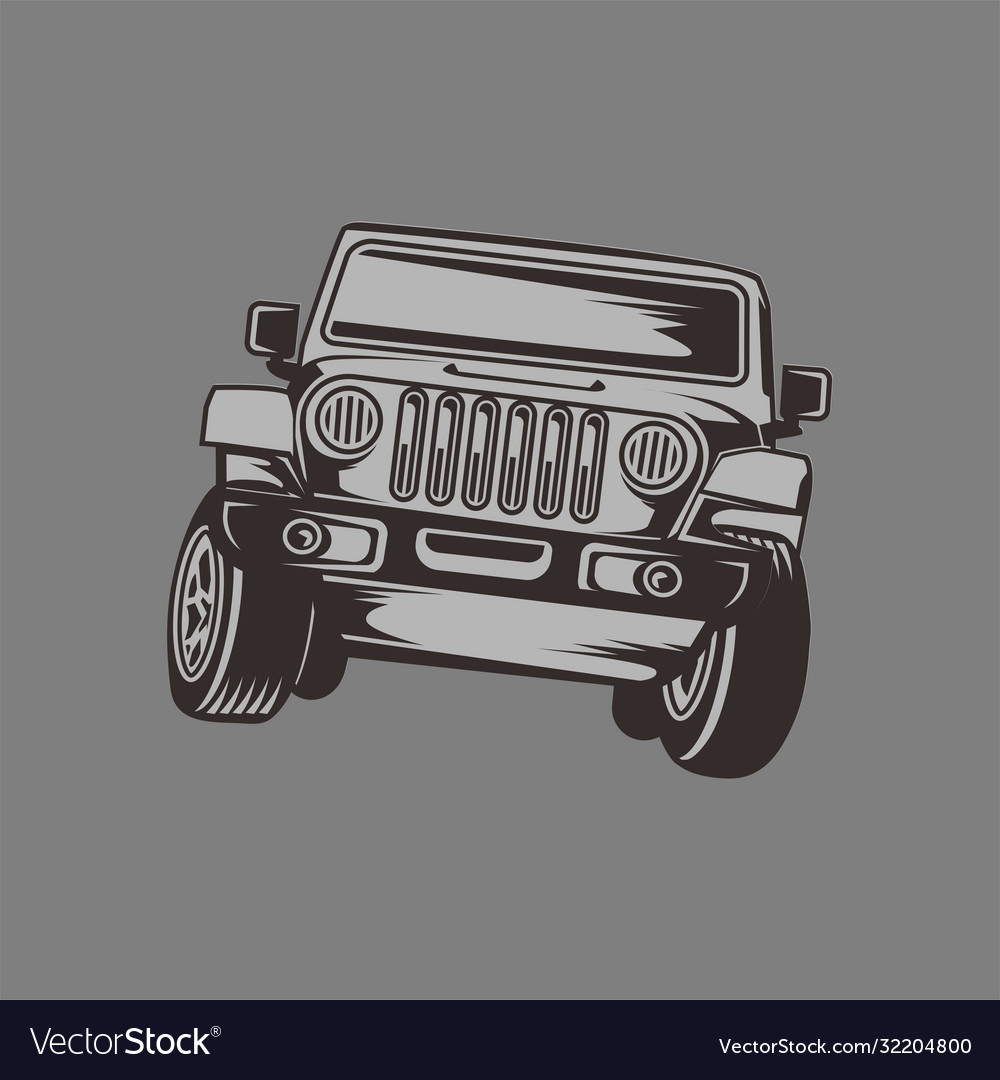 Detail Off Road Jeep Vector Nomer 3