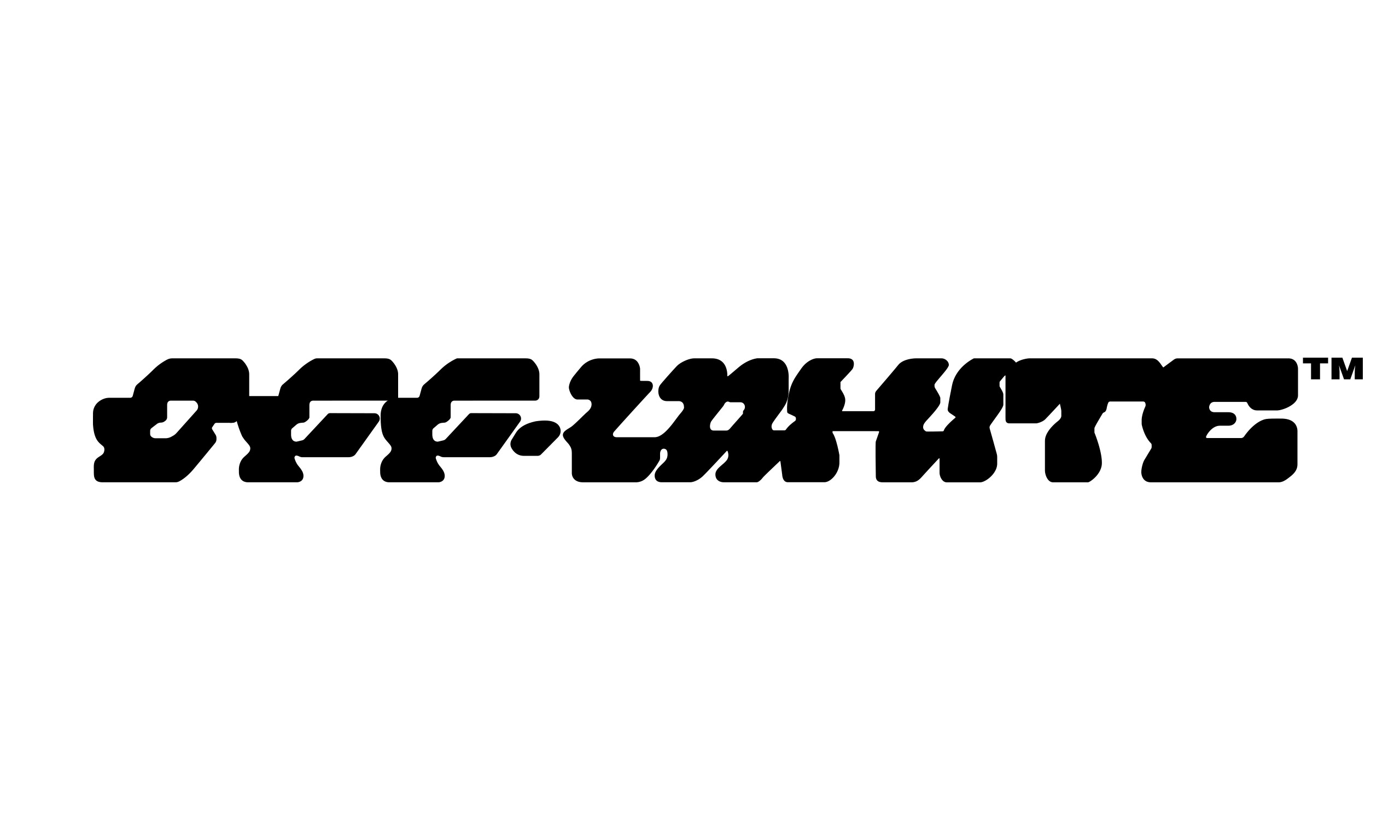 Detail Off White Font Nomer 6