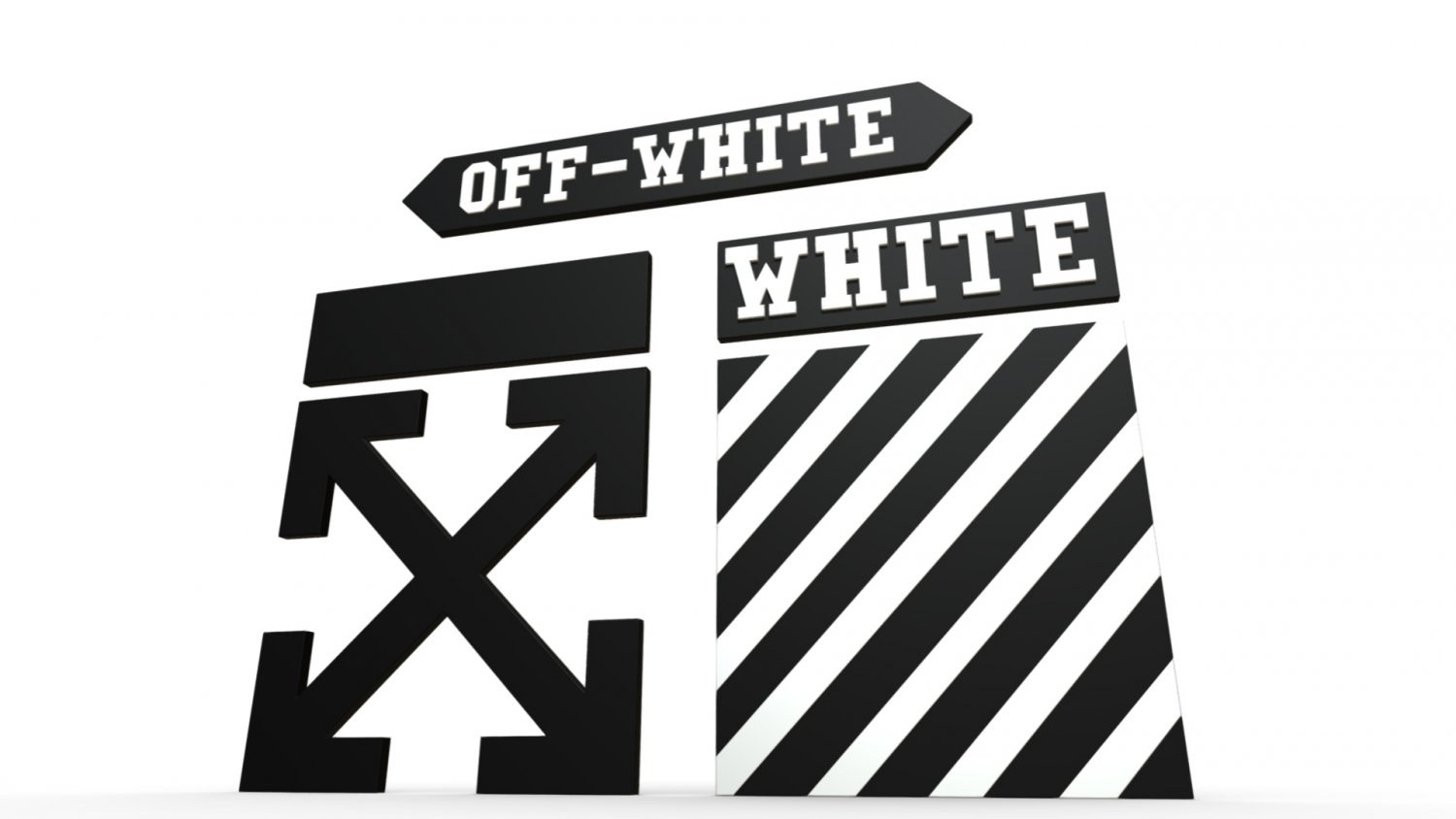 Detail Off White Logo Nomer 23