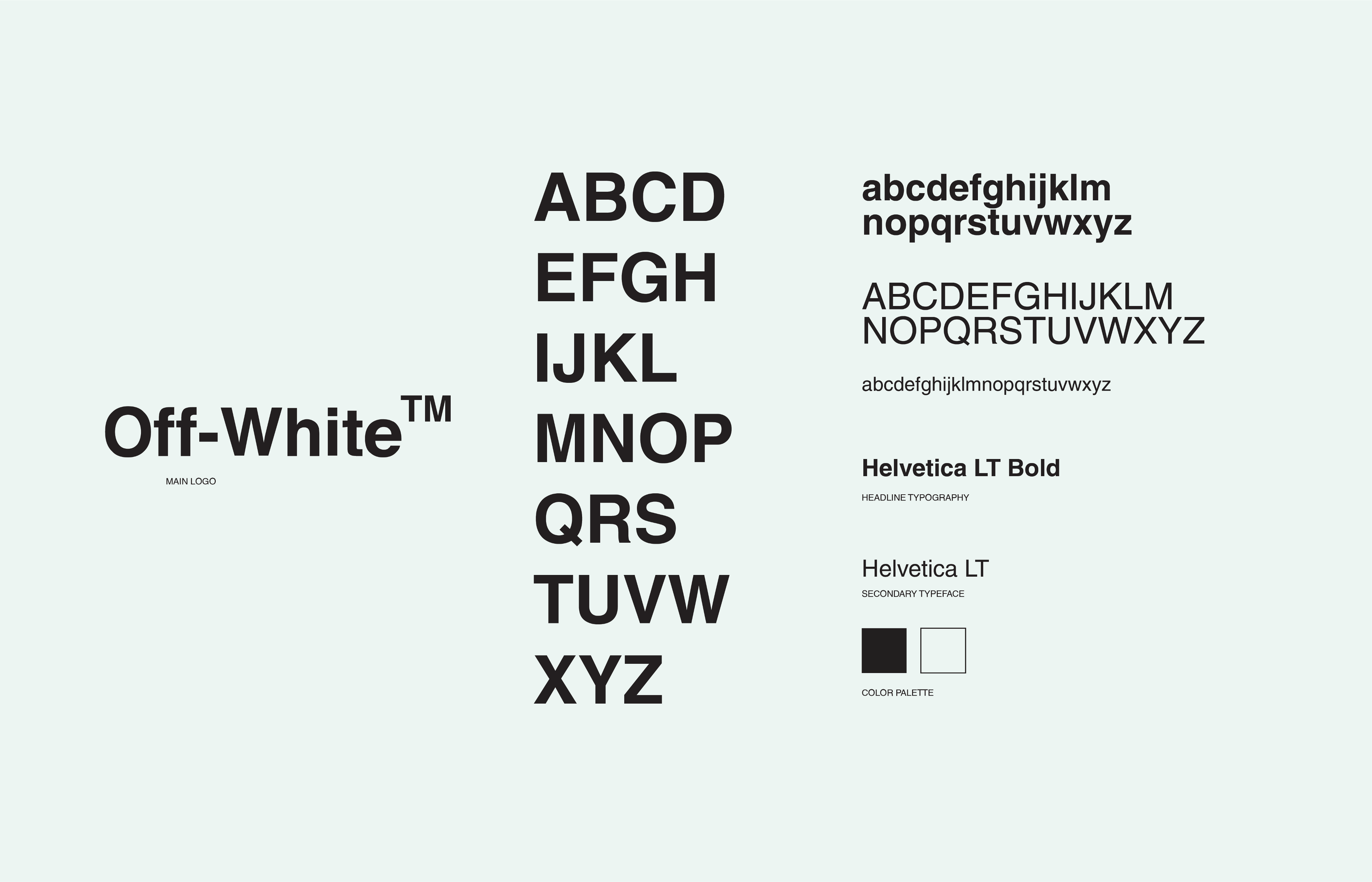 Detail Off White Logo Font Nomer 51