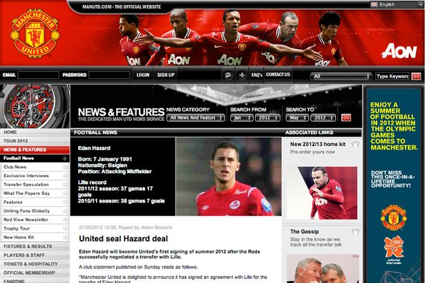 Detail Official Manchester United Website Nomer 7