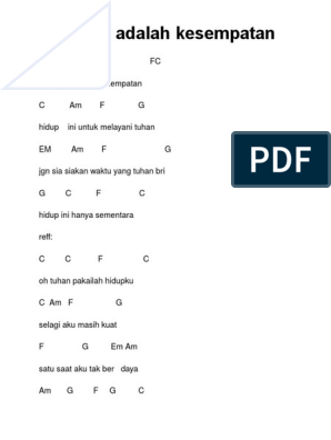 Detail Oh Tuhan Pakailah Hidupku Chord Nomer 20