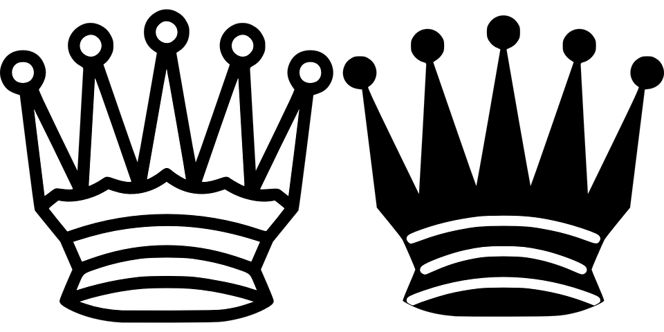 Detail Logo Mahkota Hitam Putih Nomer 15