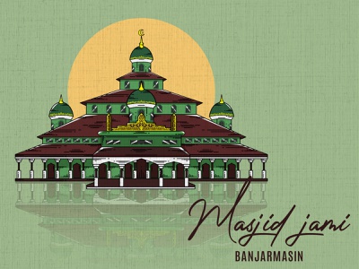 Detail Logo Masjid Jami Nomer 24