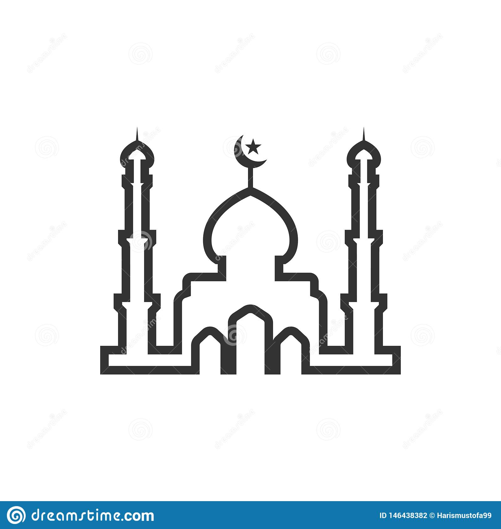 Detail Logo Masjid Siluet Nomer 16