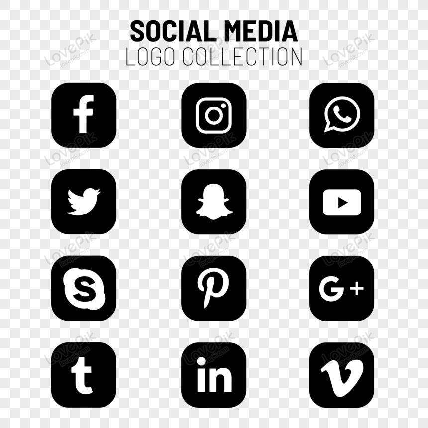 Logo Media Sosial Hitam Putih - KibrisPDR