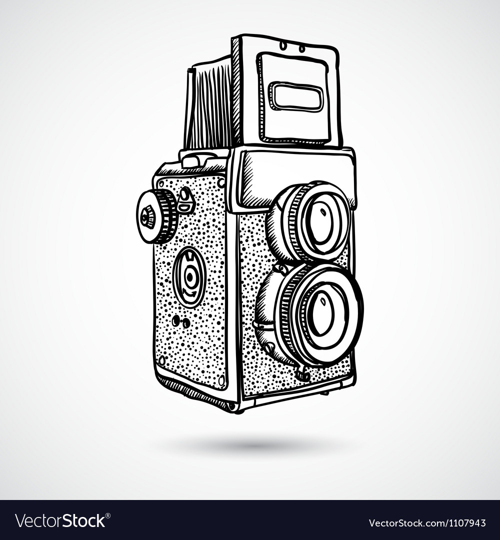 Detail Old Camera Vector Nomer 18