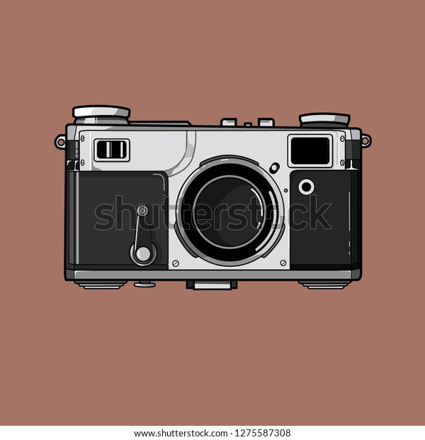 Detail Old Camera Vector Nomer 19