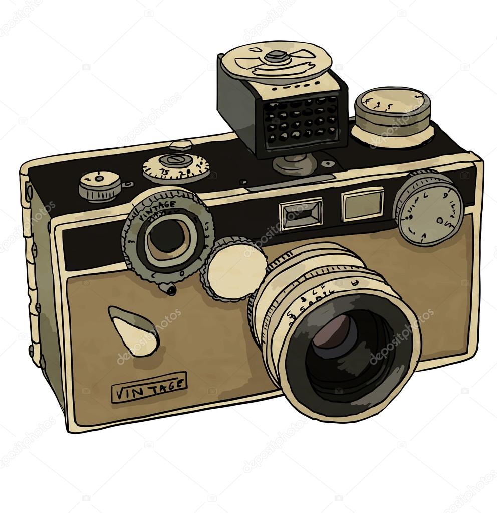 Detail Old Camera Vector Nomer 24