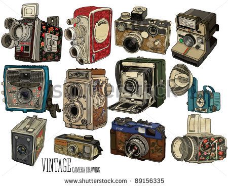 Detail Old Camera Vector Nomer 25