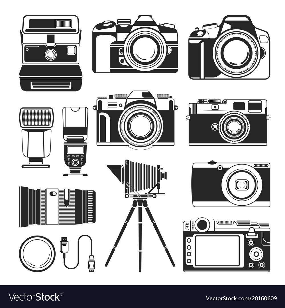 Detail Old Camera Vector Nomer 4