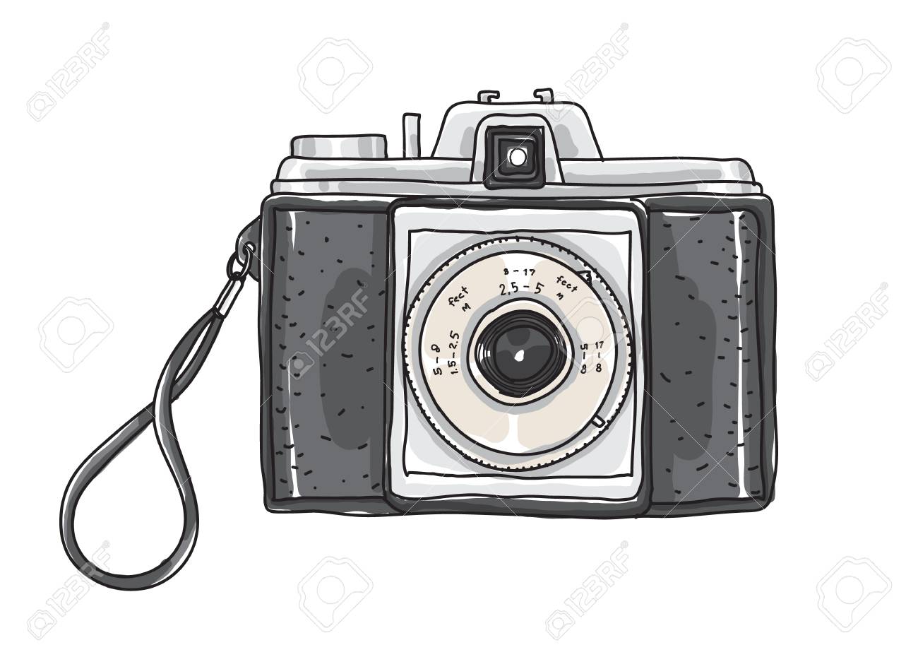 Detail Old Camera Vector Nomer 10