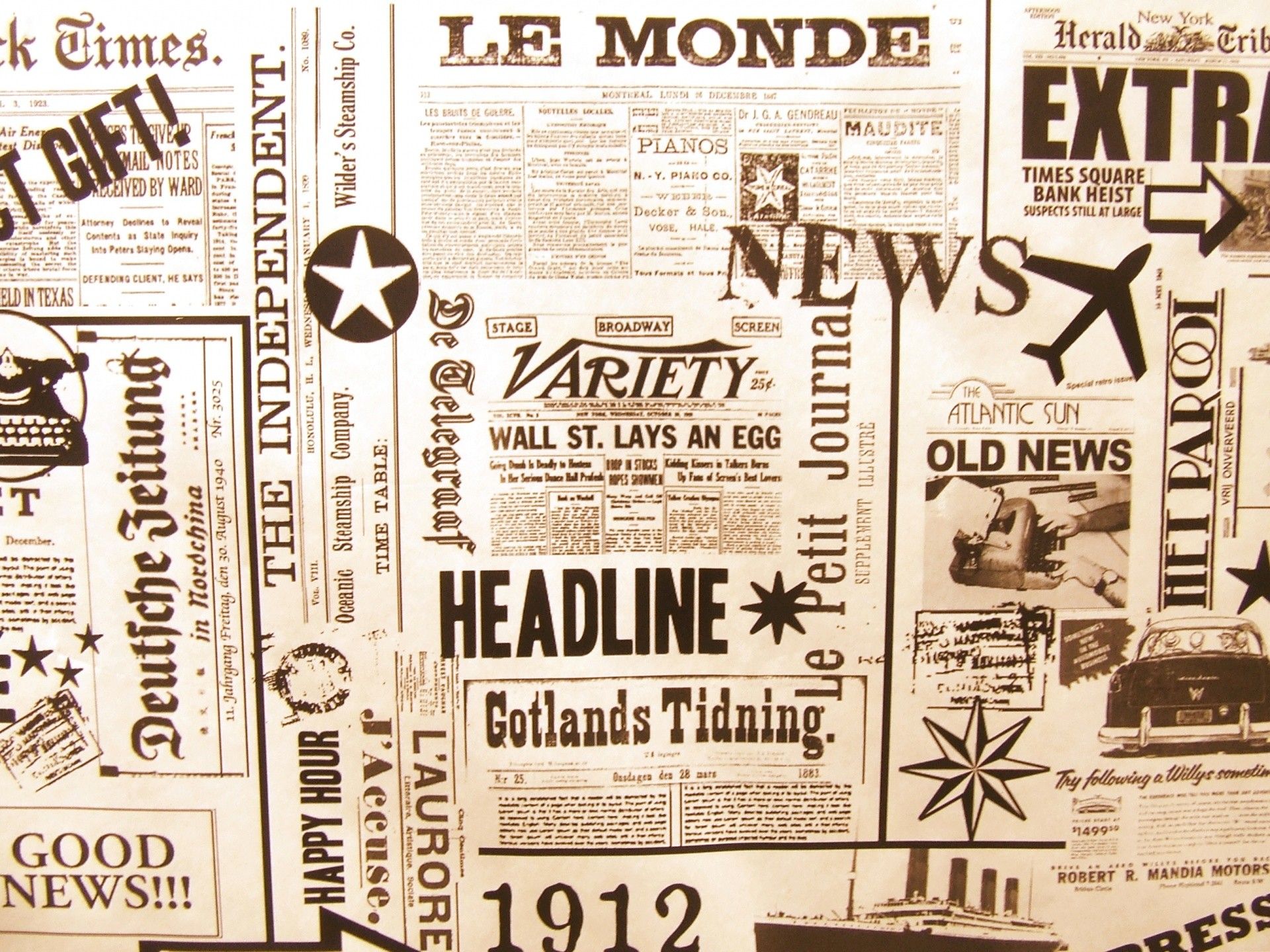 Detail Old Newspaper Background Nomer 6