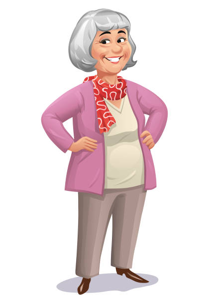 Detail Old Woman Clipart Nomer 14