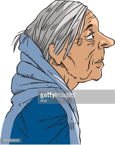 Detail Old Woman Clipart Nomer 49