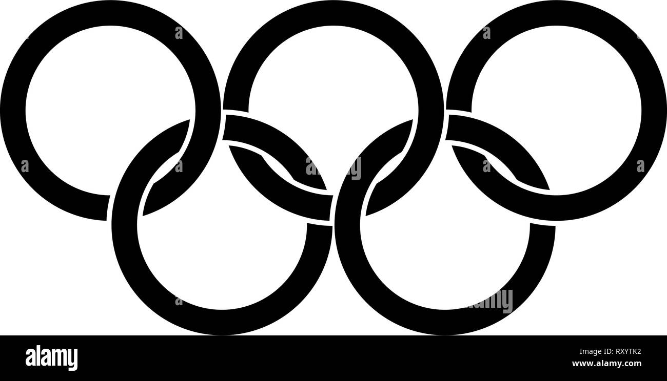 Detail Olympic Rings Black And White Nomer 14