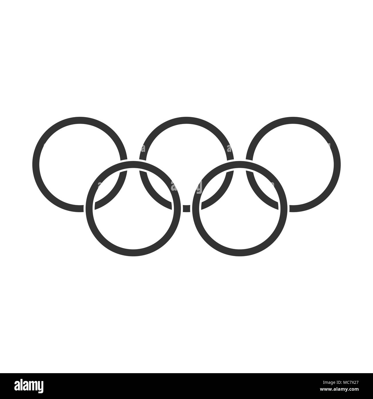 Detail Olympic Rings Black And White Nomer 16