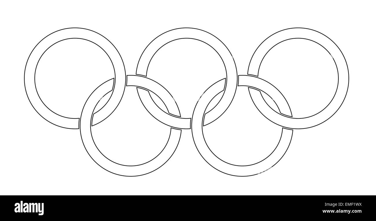 Detail Olympic Rings Black And White Nomer 17