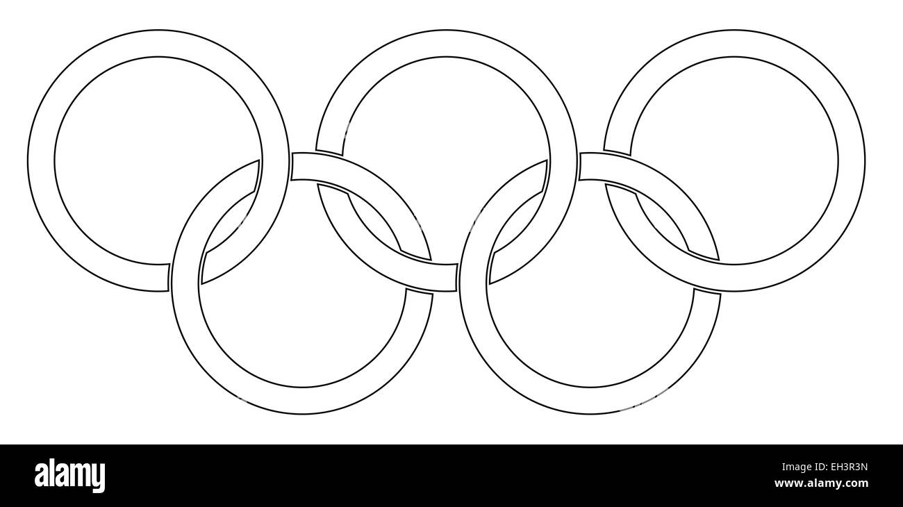 Detail Olympic Rings Black And White Nomer 27