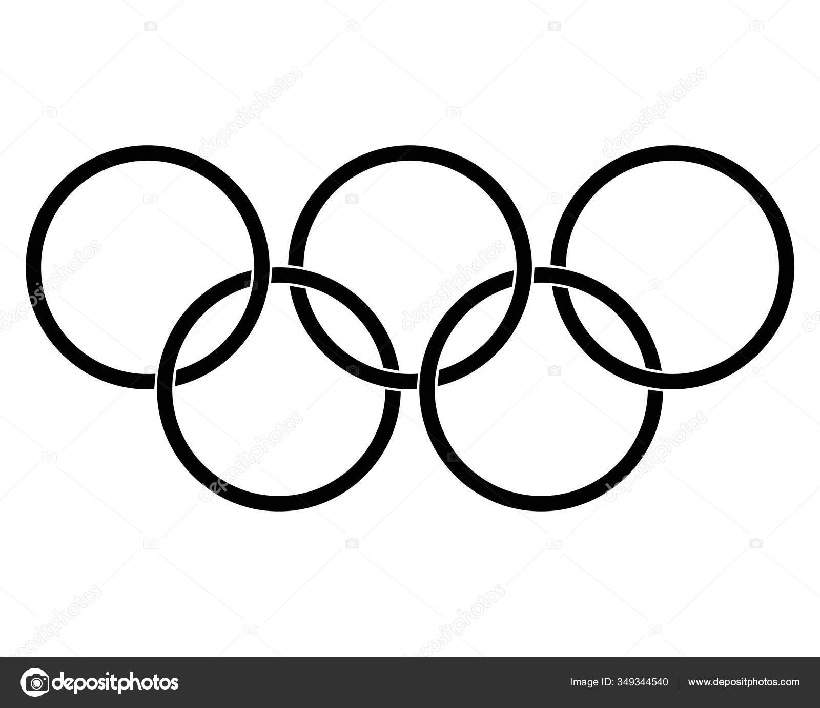 Detail Olympic Rings Black And White Nomer 32