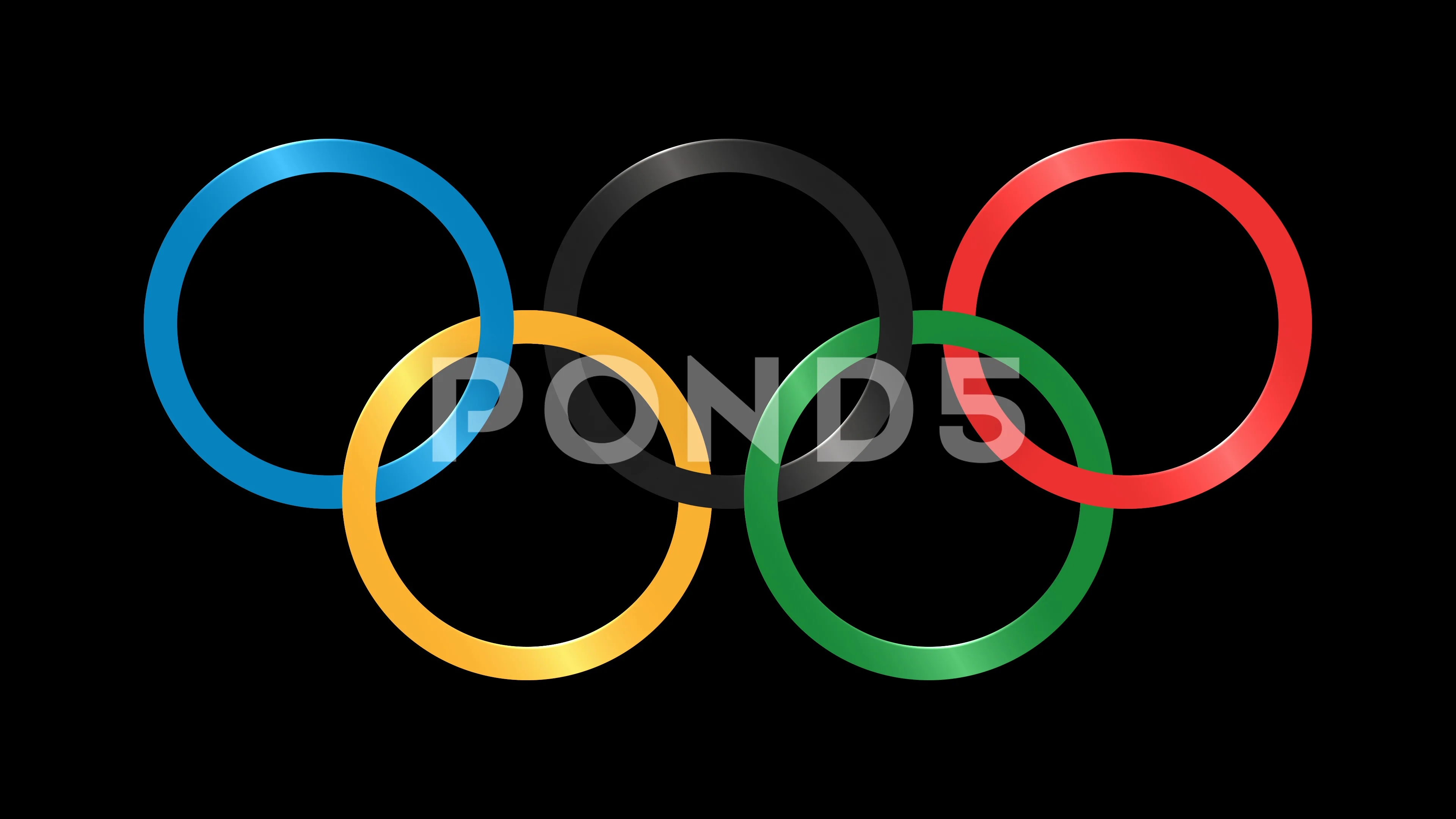 Detail Olympic Rings Black Background Nomer 2