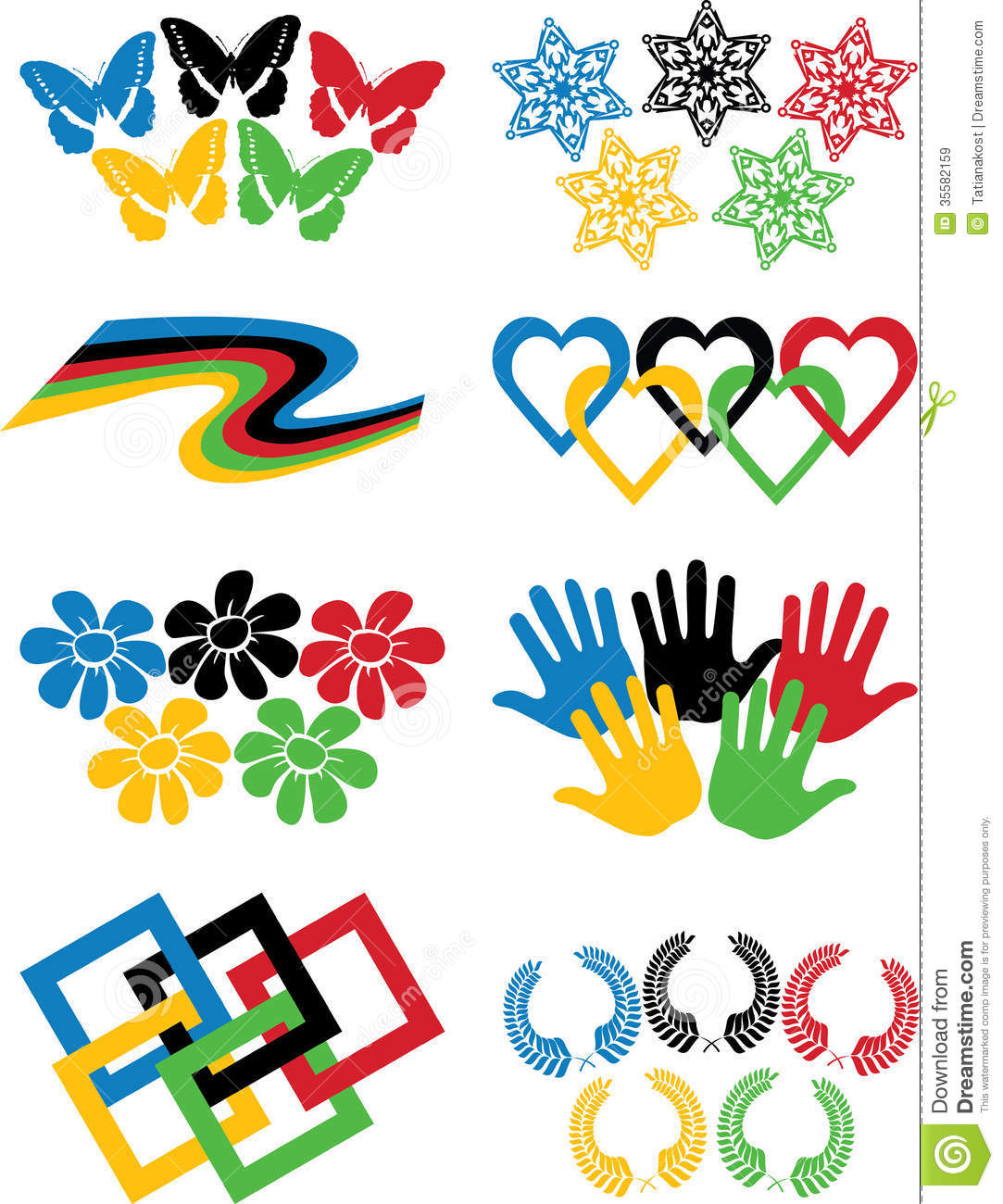 Detail Olympic Rings Clip Art Free Nomer 25