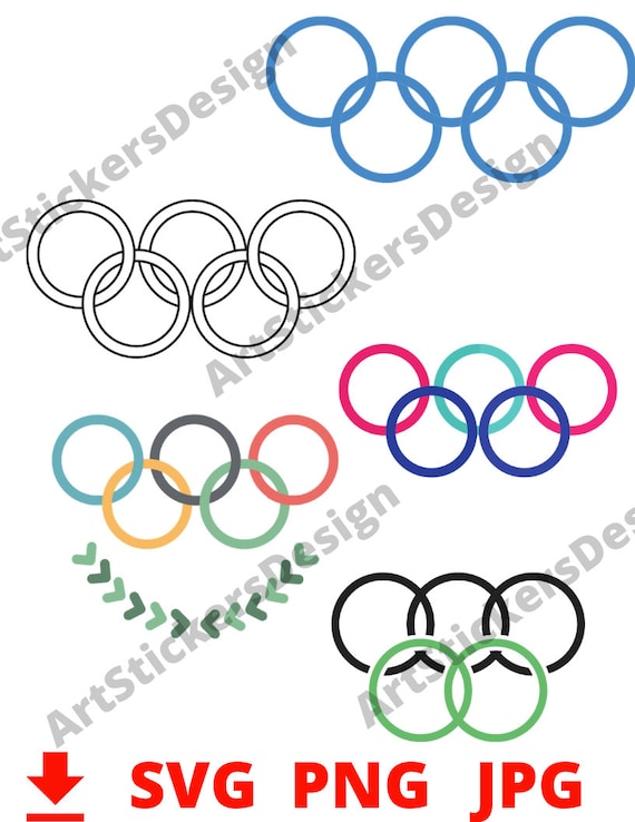 Detail Olympic Rings Stickers Nomer 34