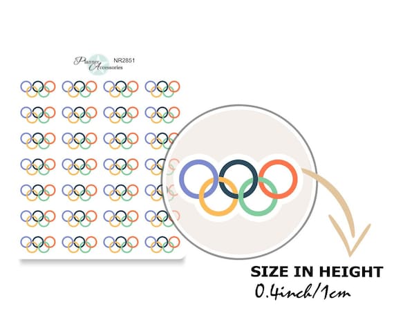 Detail Olympic Rings Stickers Nomer 10