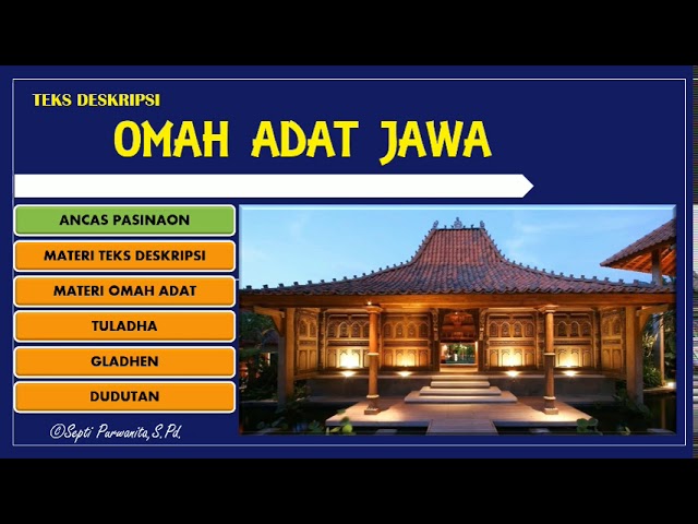 Detail Omah Adat Jawa Nomer 19