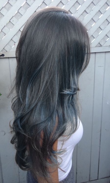 Detail Ombre Rambut Biru Abu Nomer 54