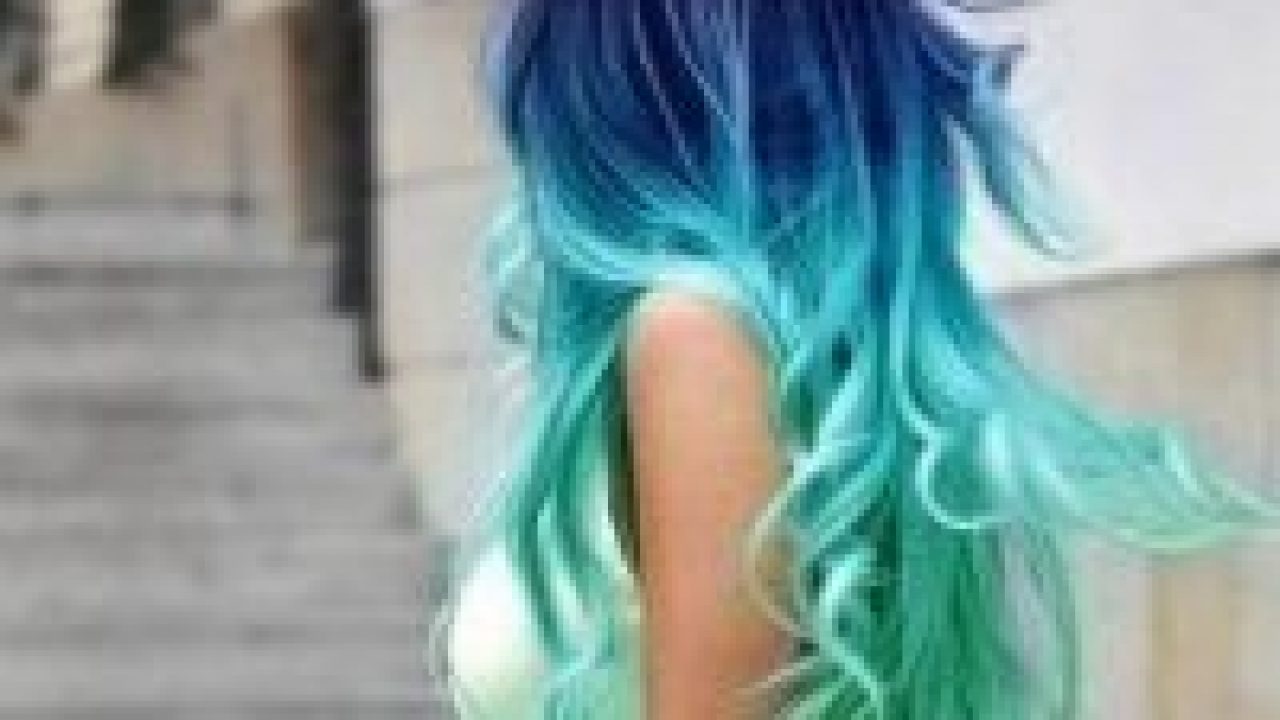 Detail Ombre Rambut Panjang Warna Biru Nomer 48