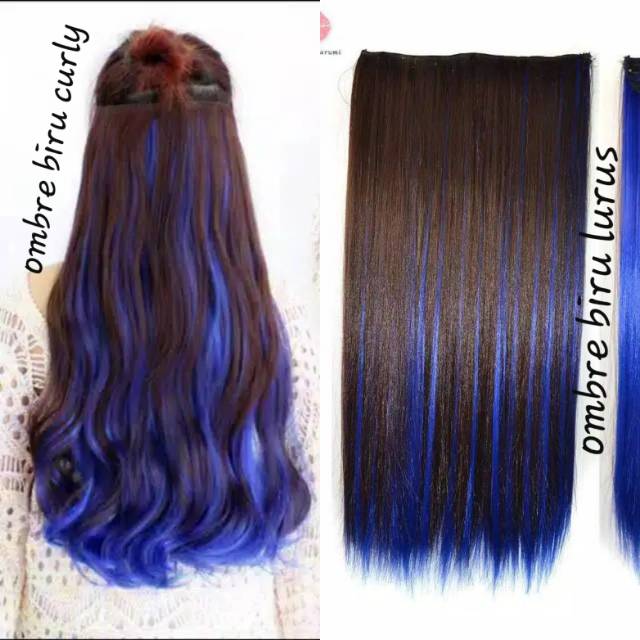 Detail Ombre Rambut Warna Biru Nomer 46