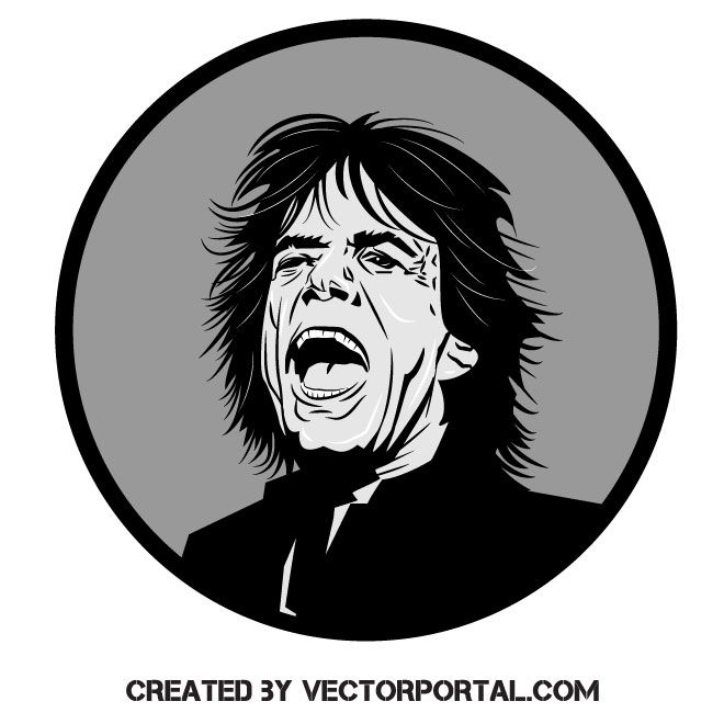 Detail Logo Mick Jagger Nomer 45