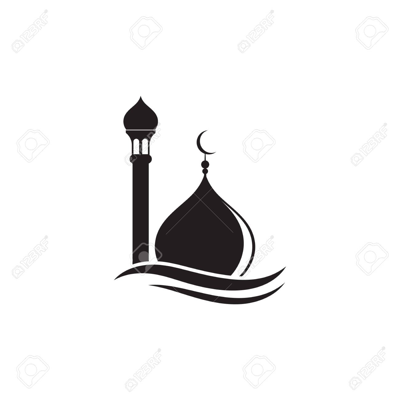 Detail Logo Mosque Vector Nomer 27