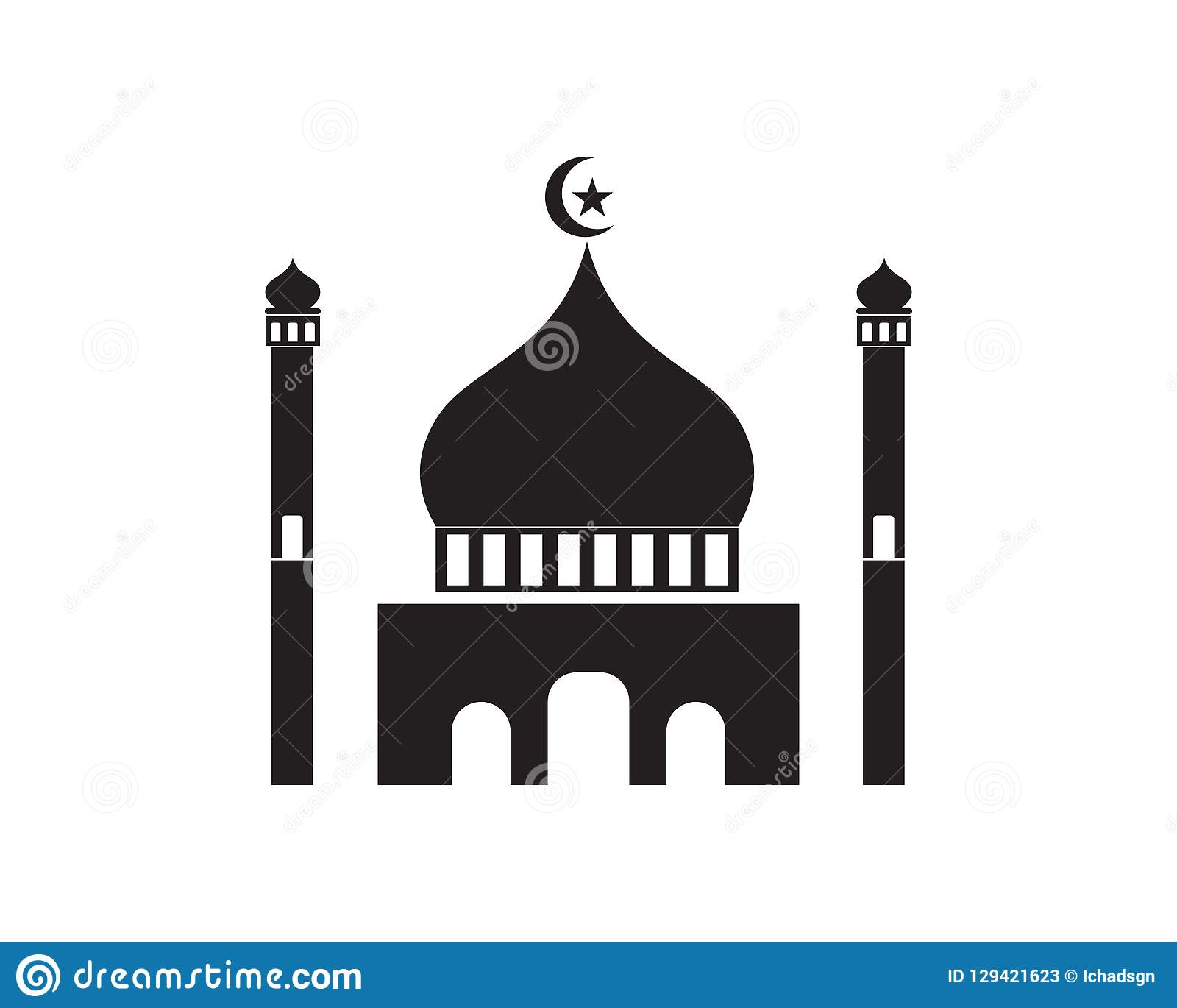 Detail Logo Mosque Vector Nomer 28