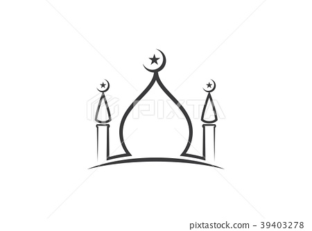 Detail Logo Mosque Vector Nomer 5