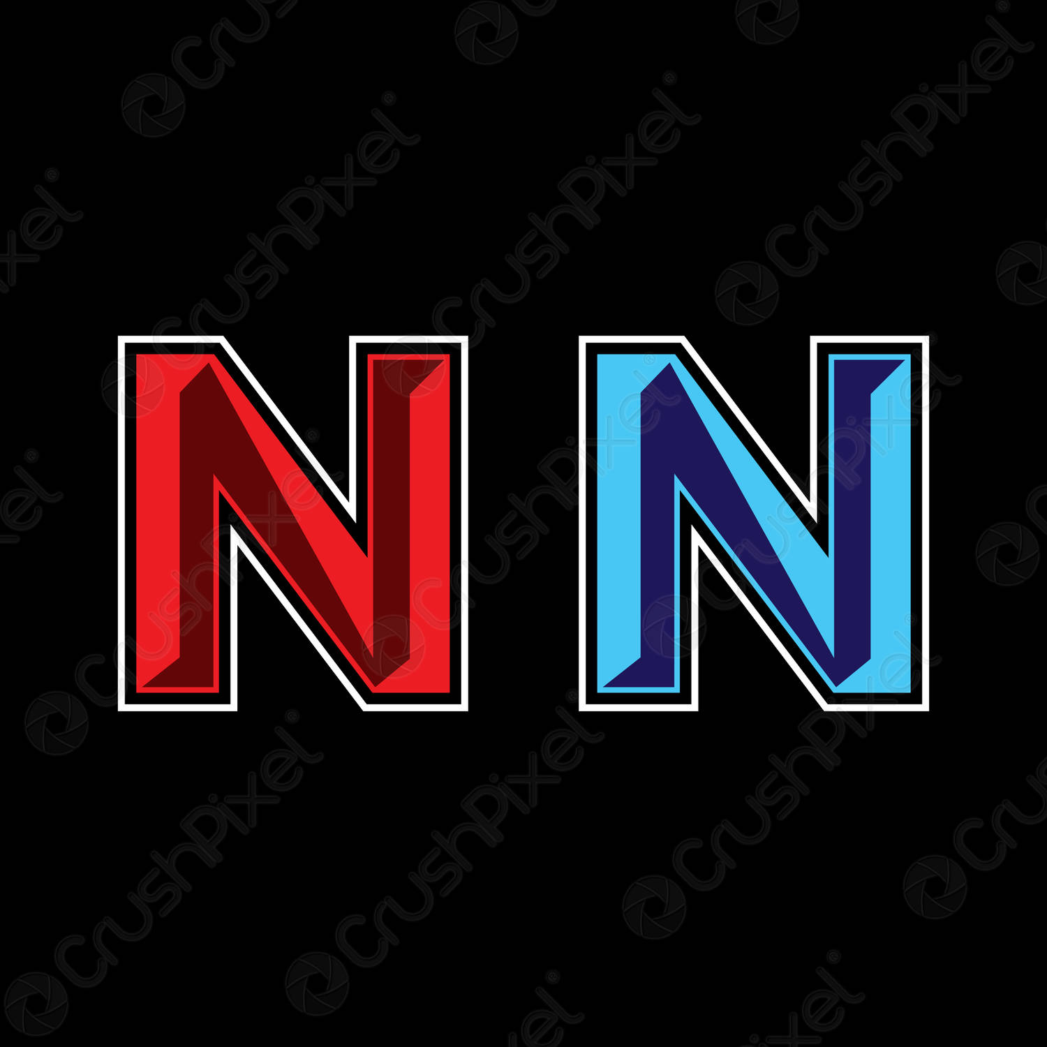 Detail Logo N 3d Nomer 22