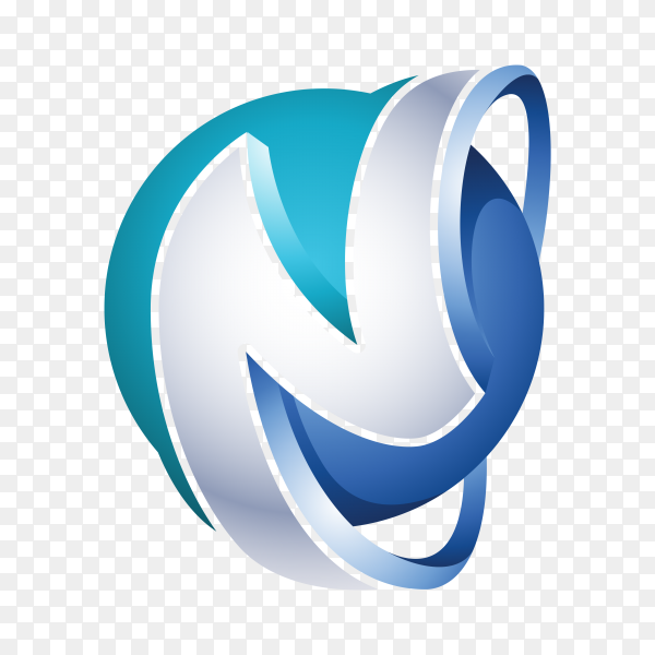 Detail Logo N 3d Nomer 37