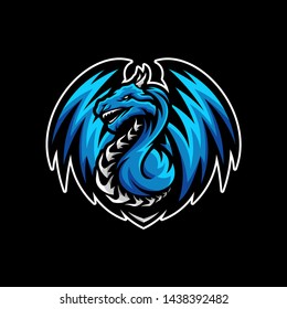Detail Logo Naga Biru Nomer 2
