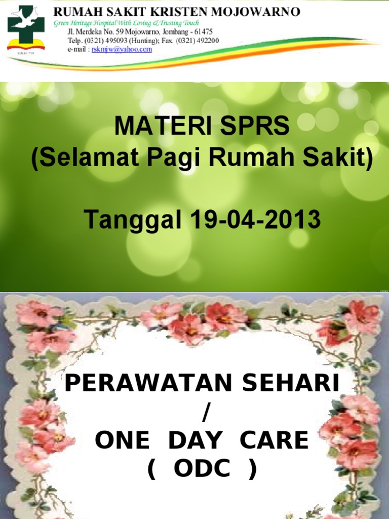 Detail One Day Care Rumah Sakit Nomer 45