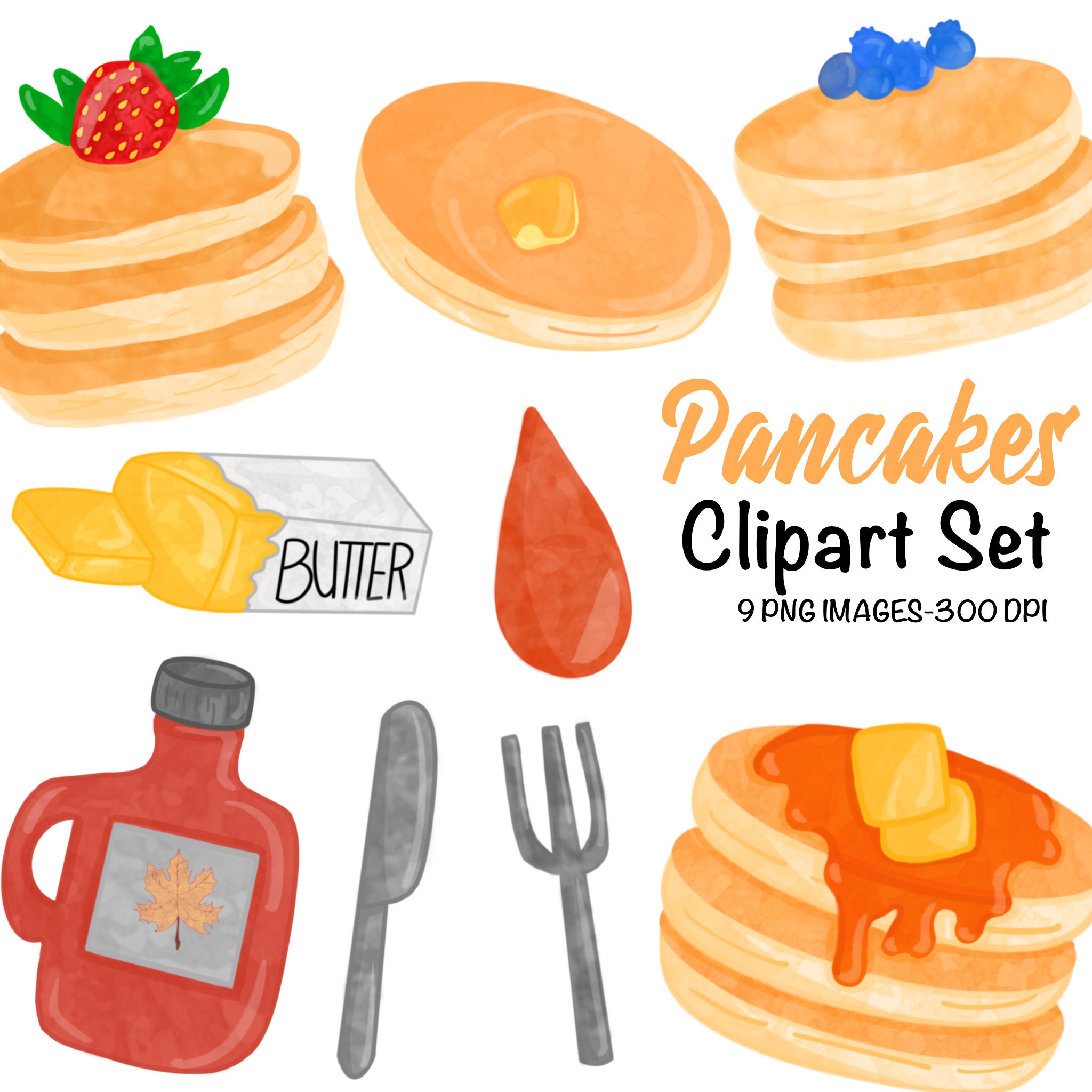 Detail One Pancake Clipart Nomer 31