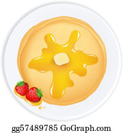 Detail One Pancake Clipart Nomer 10