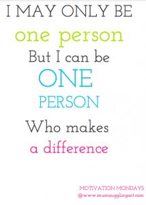 Detail One Person Can Make A Difference Quotes Nomer 16