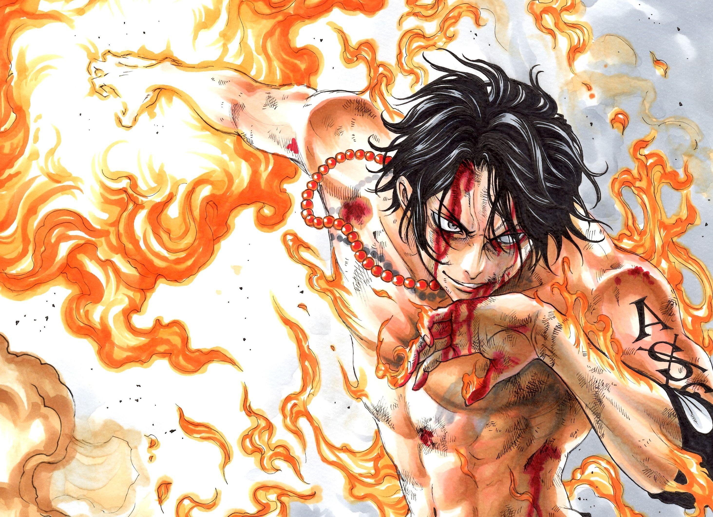 Detail One Piece Ace Wallpaper Nomer 34