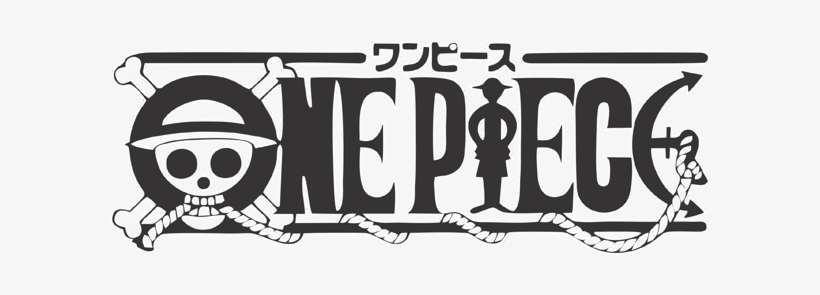 Detail One Piece Logo Black And White Nomer 10